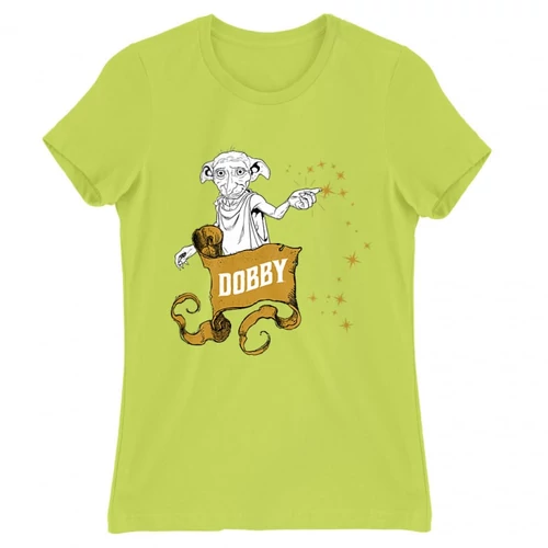 Almazöld Harry Potter női rövid ujjú póló - Dobby