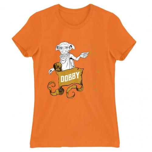 Narancs Harry Potter női rövid ujjú póló - Dobby