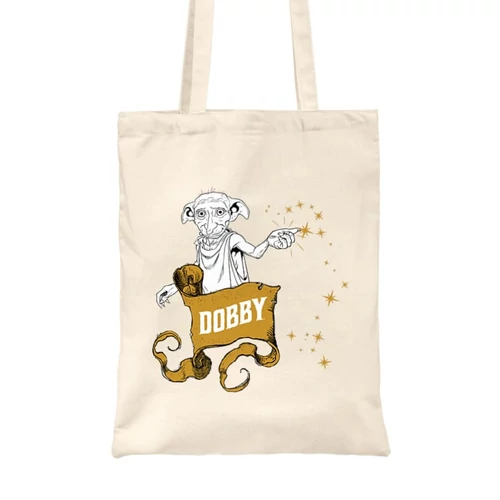 Homok Harry Potter vászontáska - bevásárlótáska - Dobby