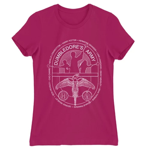 Pink Harry Potter női rövid ujjú póló - Dumbledore' s Army