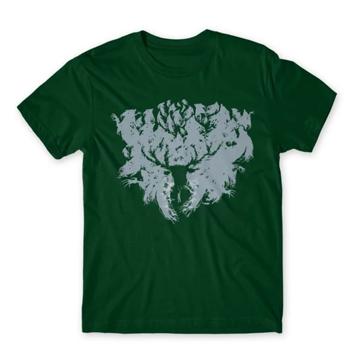 Sötétzöld Harry Potter férfi rövid ujjú póló - Expecto Patronum Silhouette