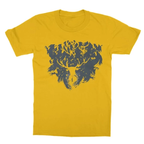Sárga Harry Potter gyerek rövid ujjú póló - Expecto Patronum silhouette