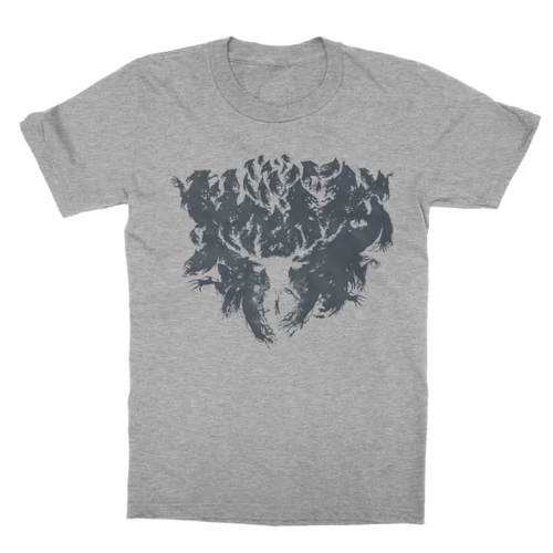 Sportszürke Harry Potter gyerek rövid ujjú póló - Expecto Patronum silhouette