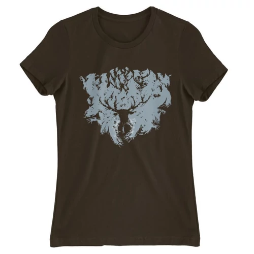 Barna Harry Potter női rövid ujjú póló - Expecto Patronum silhouette
