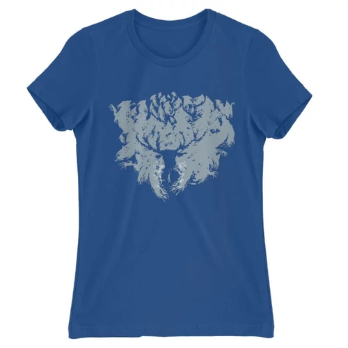 Királykék Harry Potter női rövid ujjú póló - Expecto Patronum silhouette