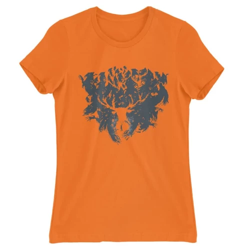 Narancs Harry Potter női rövid ujjú póló - Expecto Patronum silhouette
