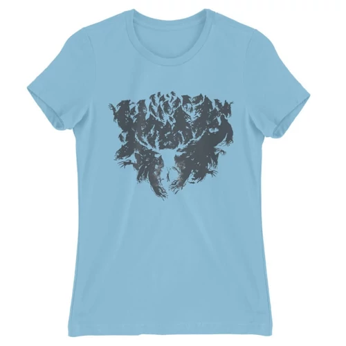 Világoskék Harry Potter női rövid ujjú póló - Expecto Patronum silhouette