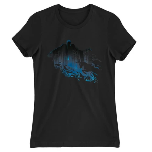 Fekete Harry Potter női rövid ujjú póló - Expecto Patronum