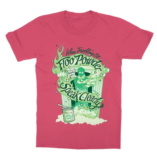 Pink Harry Potter gyerek rövid ujjú póló - Floo powder