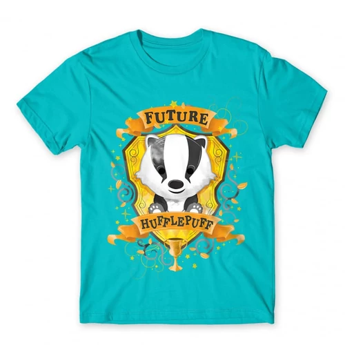 Atollkék Harry Potter férfi rövid ujjú póló - Future Hufflepuff
