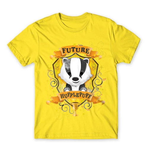 Citromsárga Harry Potter férfi rövid ujjú póló - Future Hufflepuff