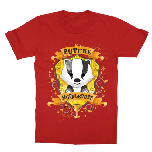 Piros Harry Potter gyerek rövid ujjú póló - Future Hufflepuff