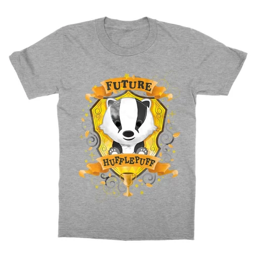Sportszürke Harry Potter gyerek rövid ujjú póló - Future Hufflepuff