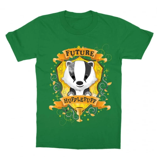 Zöld Harry Potter gyerek rövid ujjú póló - Future Hufflepuff