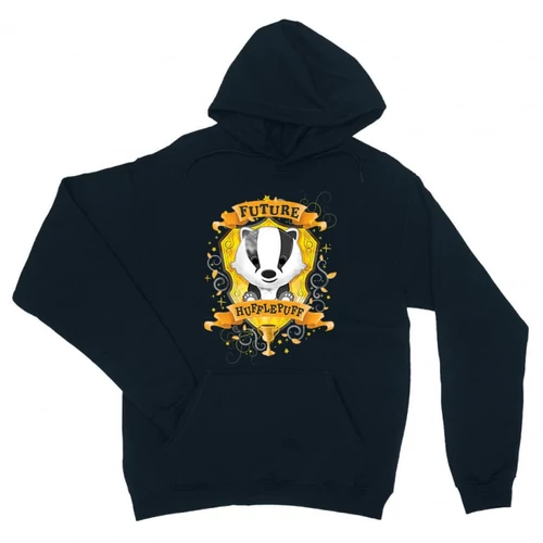 Sötétkék Harry Potter unisex kapucnis pulóver - Future Hufflepuff