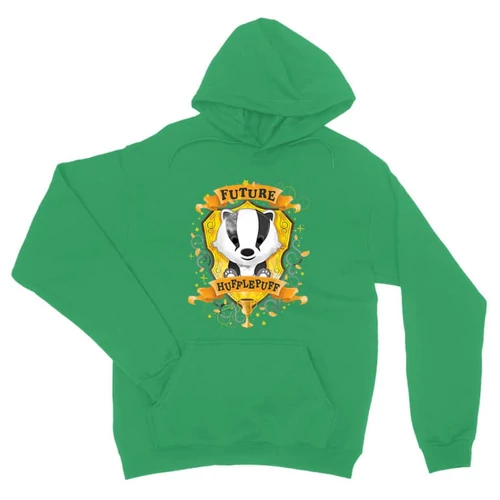 Zöld Harry Potter unisex kapucnis pulóver - Future Hufflepuff
