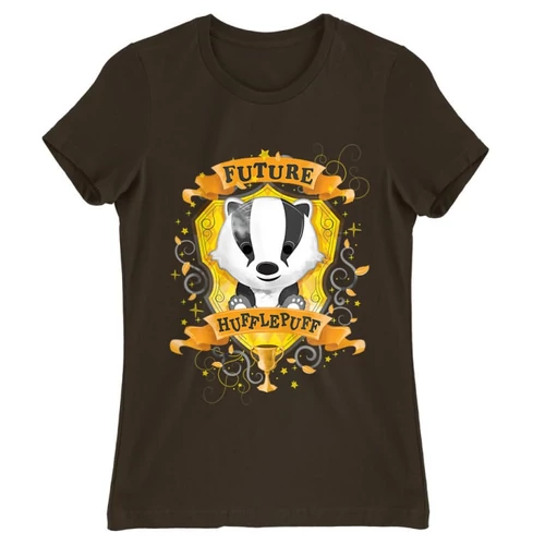Barna Harry Potter női rövid ujjú póló - Future Hufflepuff
