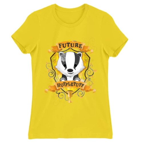 Citromsárga Harry Potter női rövid ujjú póló - Future Hufflepuff