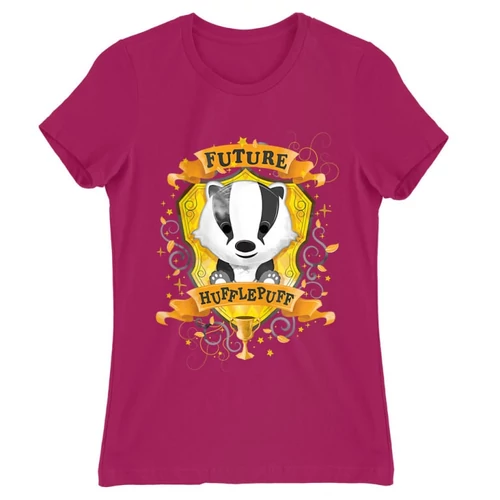 Pink Harry Potter női rövid ujjú póló - Future Hufflepuff