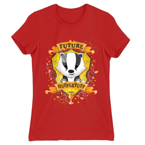 Piros Harry Potter női rövid ujjú póló - Future Hufflepuff