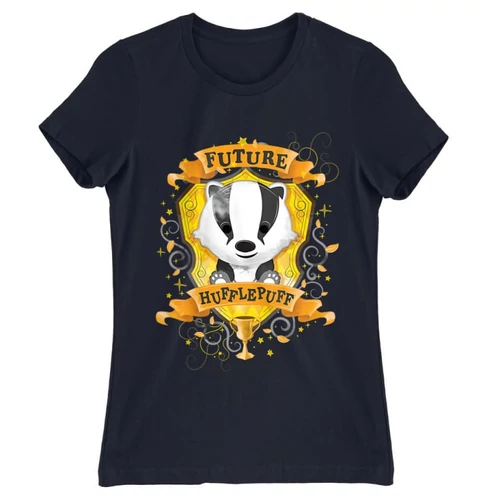 Sötétkék Harry Potter női rövid ujjú póló - Future Hufflepuff