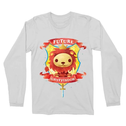 Fehér Harry Potter férfi hosszú ujjú póló - Future Gryffindor