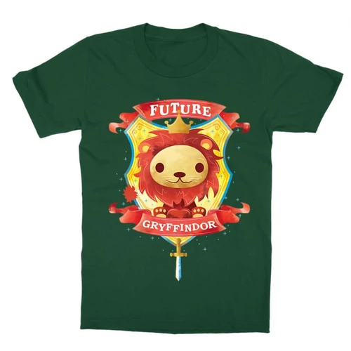 Sötétzöld Harry Potter gyerek rövid ujjú póló - Future Gryffindor
