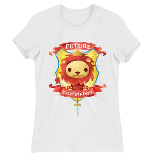 Fehér Harry Potter női rövid ujjú póló - Future Gryffindor