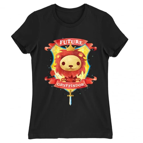 Fekete Harry Potter női rövid ujjú póló - Future Gryffindor