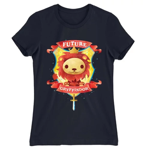 Sötétkék Harry Potter női rövid ujjú póló - Future Gryffindor