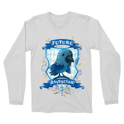 Fehér Harry Potter férfi hosszú ujjú póló - Future Ravenclaw