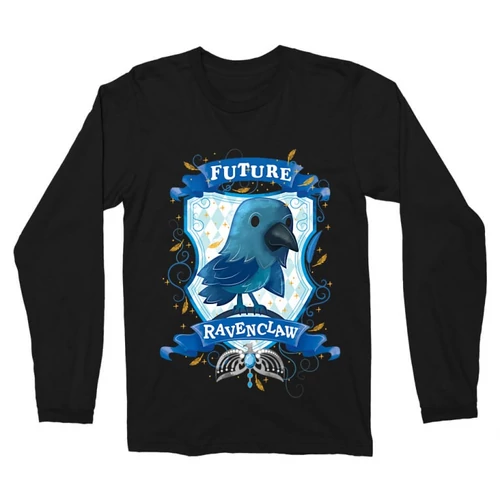 Fekete Harry Potter férfi hosszú ujjú póló - Future Ravenclaw
