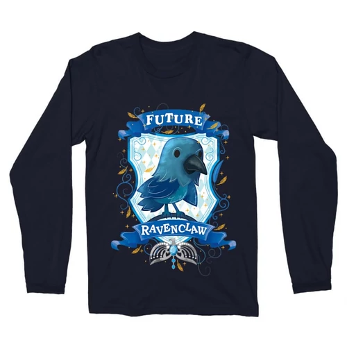 Sötétkék Harry Potter férfi hosszú ujjú póló - Future Ravenclaw