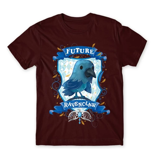 Bordó Harry Potter férfi rövid ujjú póló - Future Ravenclaw