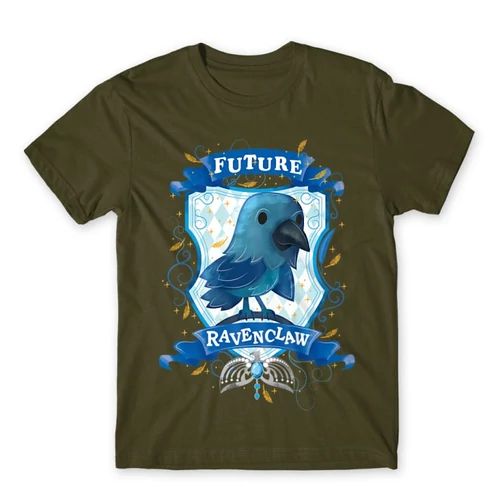 Khaki Harry Potter férfi rövid ujjú póló - Future Ravenclaw