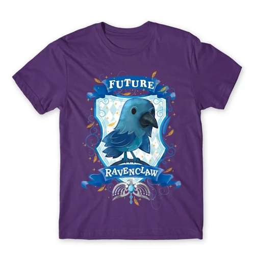 Sötétlila Harry Potter férfi rövid ujjú póló - Future Ravenclaw