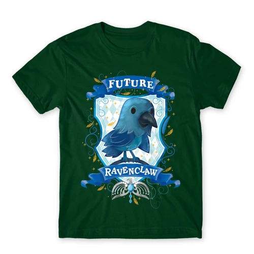 Sötétzöld Harry Potter férfi rövid ujjú póló - Future Ravenclaw