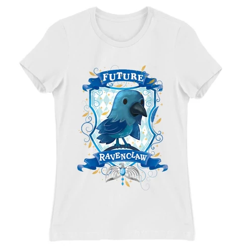 Fehér Harry Potter női rövid ujjú póló - Future Ravenclaw