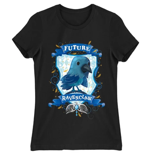Fekete Harry Potter női rövid ujjú póló - Future Ravenclaw