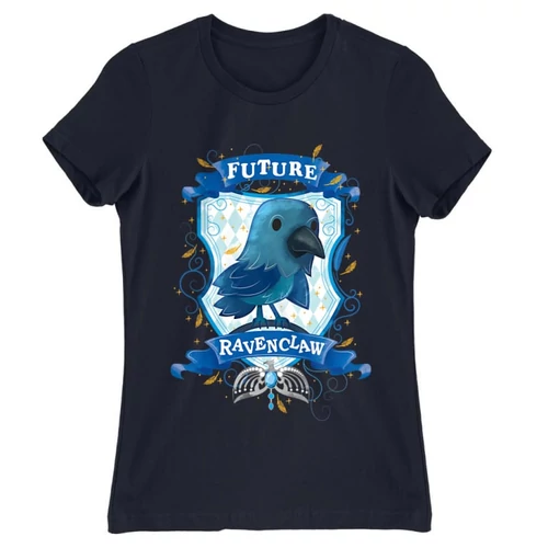 Sötétkék Harry Potter női rövid ujjú póló - Future Ravenclaw