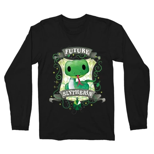 Fekete Harry Potter férfi hosszú ujjú póló - Future Slytherin 