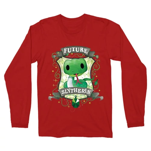 Piros Harry Potter férfi hosszú ujjú póló - Future Slytherin 