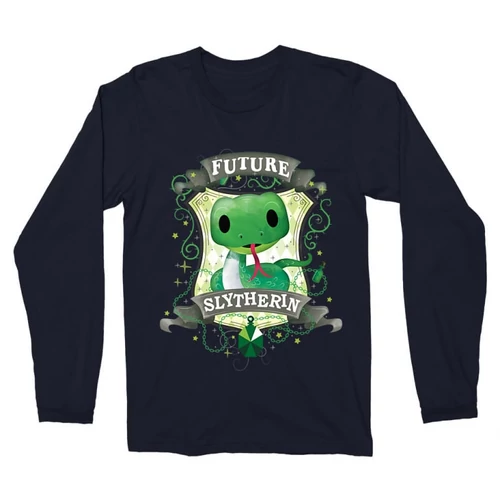 Sötétkék Harry Potter férfi hosszú ujjú póló - Future Slytherin 