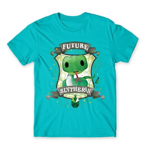 Atollkék Harry Potter férfi rövid ujjú póló - Future Slytherin
