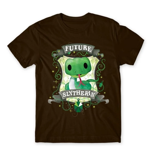 Barna Harry Potter férfi rövid ujjú póló - Future Slytherin