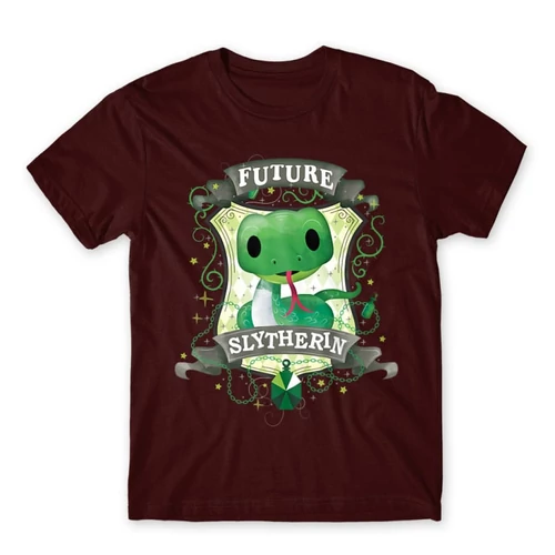 Bordó Harry Potter férfi rövid ujjú póló - Future Slytherin