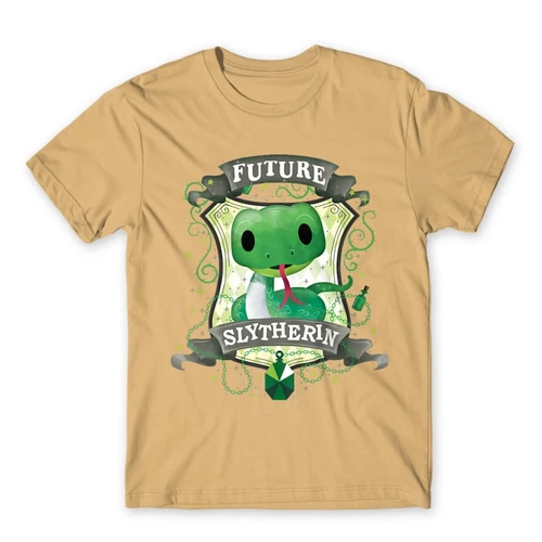 Homok Harry Potter férfi rövid ujjú póló - Future Slytherin