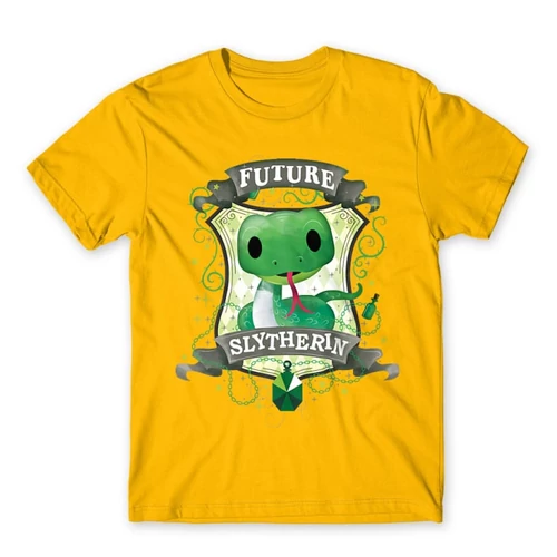 Sárga Harry Potter férfi rövid ujjú póló - Future Slytherin