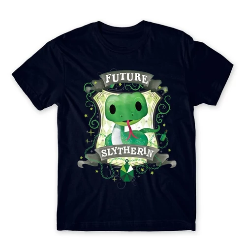 Sötétkék Harry Potter férfi rövid ujjú póló - Future Slytherin