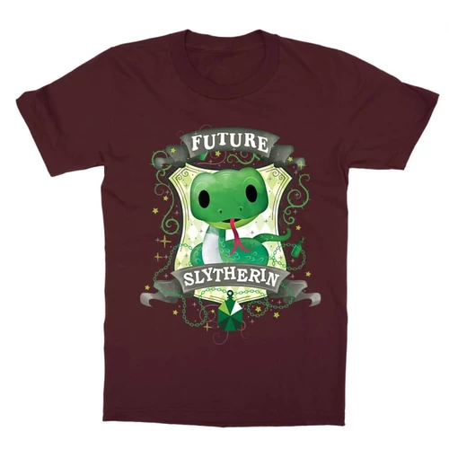 Bordó Harry Potter gyerek rövid ujjú póló - Future Slytherin